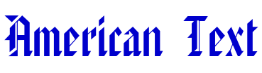 American Text font